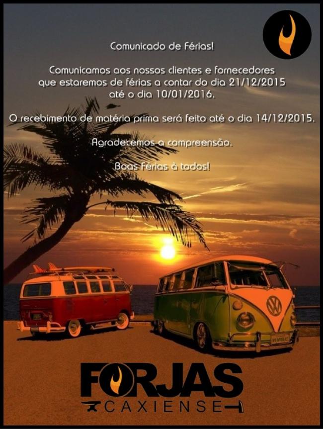 COMUNICADO DE FÉRIAS